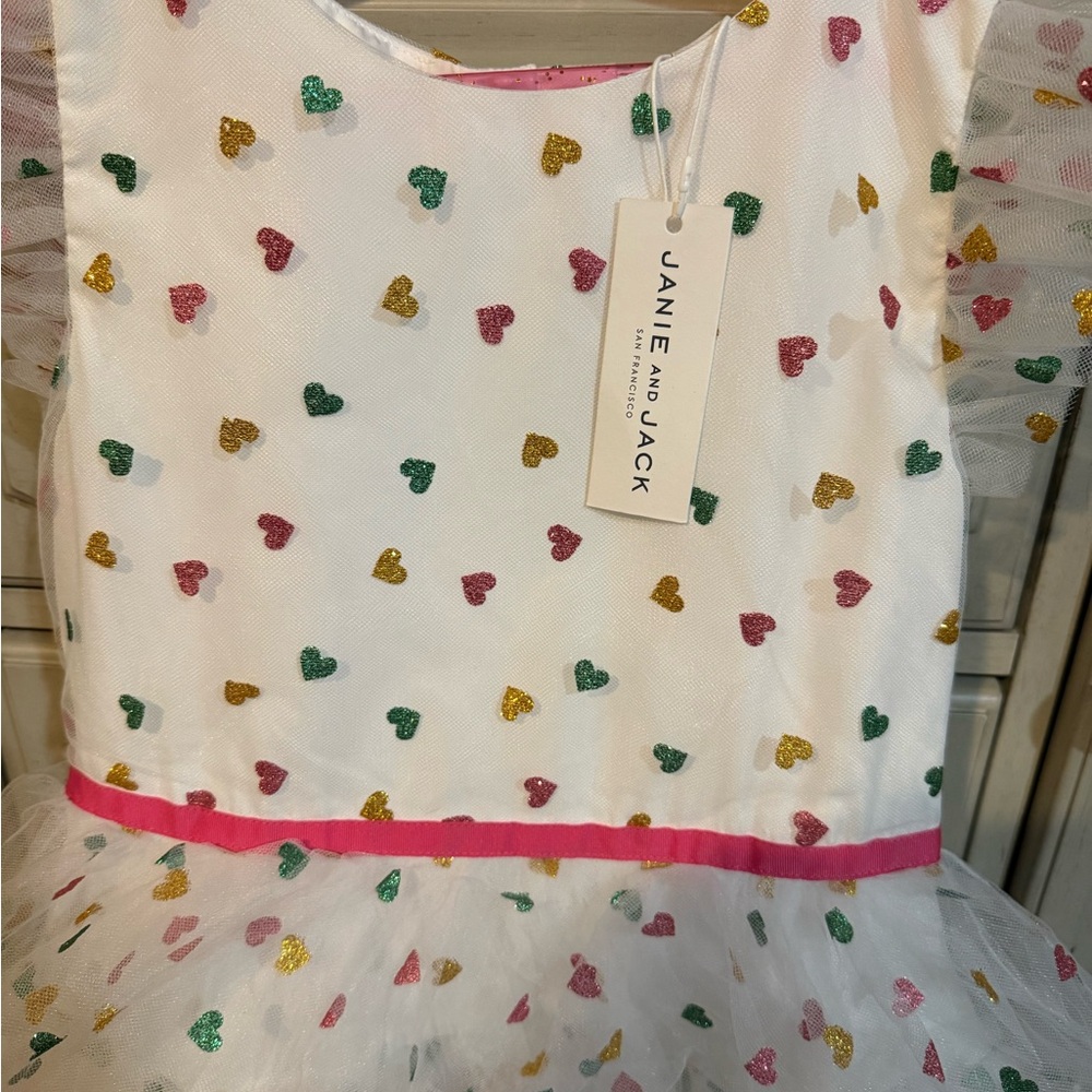 Colorful Heart Ruffle Dress - Picture 3 of 4